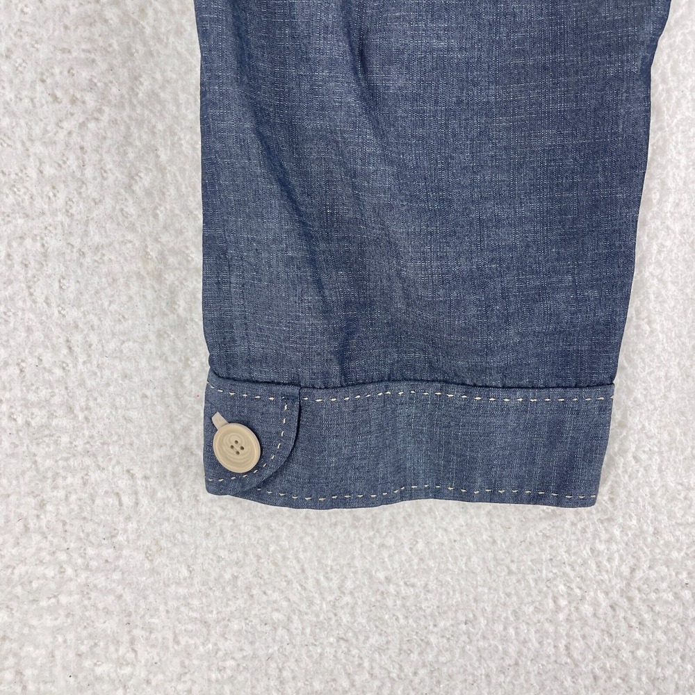 Ann Taylor LOFT‎ Blue Ann Cropped Pants Womens Straight Leg Mid-Rise Size 2 - Picture 13 of 16